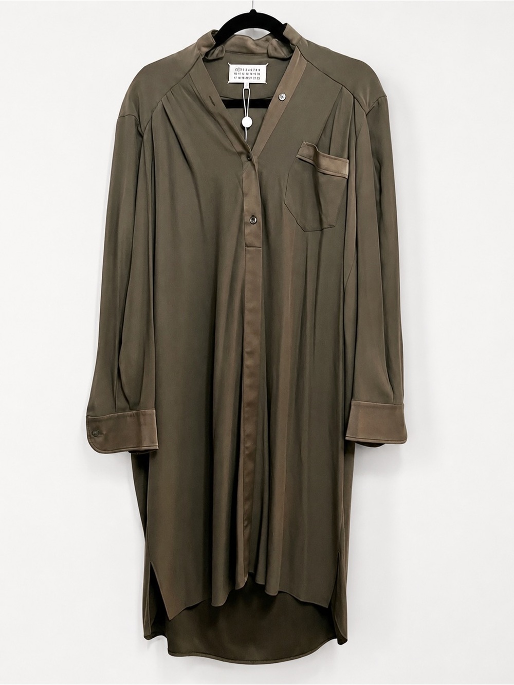 Maison Martin Margiela Line 1 Silk Blend Deconstructed Shirt Dress IT 44 (8) - Picture 2 of 13